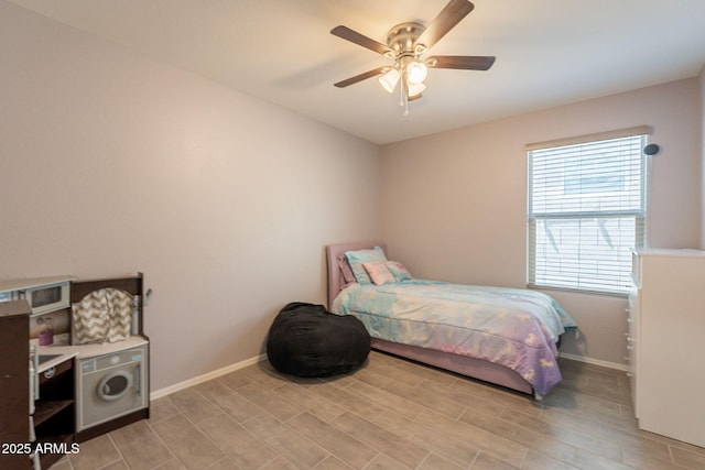 7238 N 126th Ln, Glendale, AZ 85307 - bedroom featuring light wood-style floors and ceiling fan