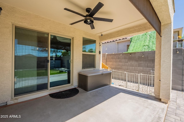 7238 N 126th Ln, Glendale, AZ 85307 - view of patio featuring ceiling fan
