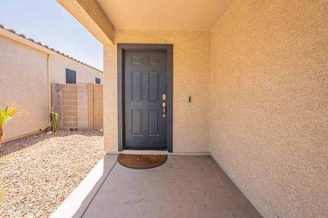 7238 N 126th Ln, Glendale, AZ 85307 - property entrance featuring stucco siding