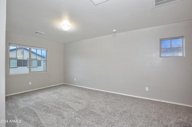 view of carpeted empty room