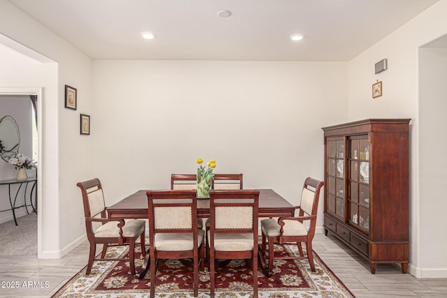 4116 E Roy Rogers Rd, Cave Creek, AZ 85331 - dining room featuring recessed lighting, baseboards, and light wood-style floors