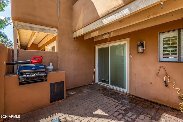 view of patio with grilling area