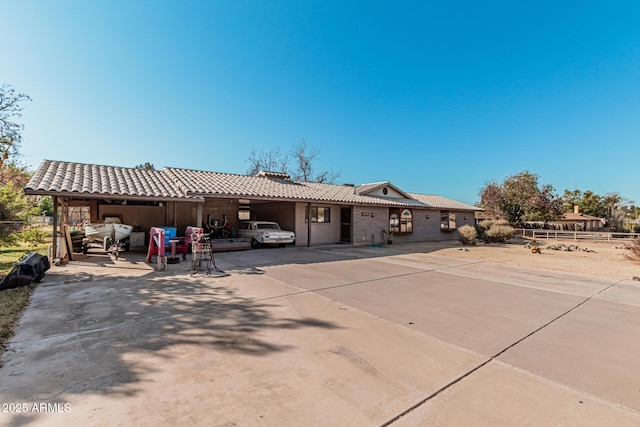 view of rear view of property