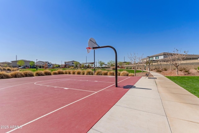 view of sport court with community basketball court