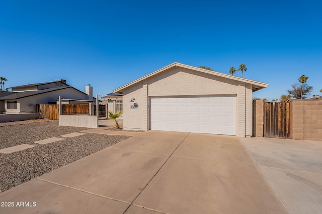 ranch-style home with a garage