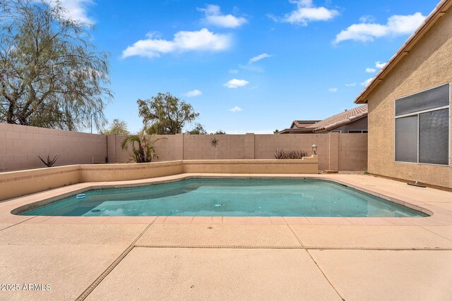 10809 W Harmony Ln, Peoria, AZ 85373 - view of pool featuring a fenced backyard, a patio, and a fenced in pool