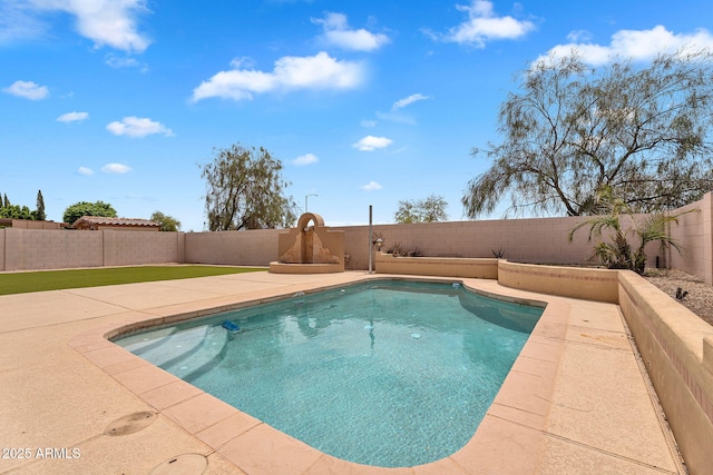 10809 W Harmony Ln, Peoria, AZ 85373 - view of pool with a fenced in pool, a patio, and a fenced backyard