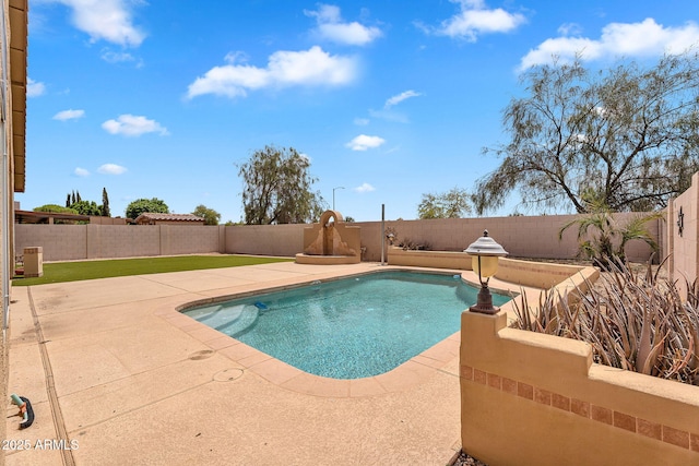 10809 W Harmony Ln, Peoria, AZ 85373 - view of swimming pool featuring a fenced in pool, a patio area, and a fenced backyard