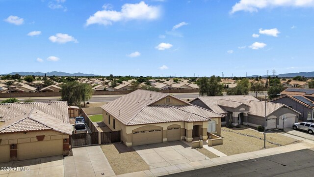 10809 W Harmony Ln, Peoria, AZ 85373 - aerial view with a mountain view and a residential view
