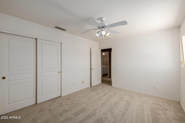 728 W Sandra Ter, Phoenix, AZ 85023 - unfurnished bedroom featuring carpet, a closet, and ceiling fan