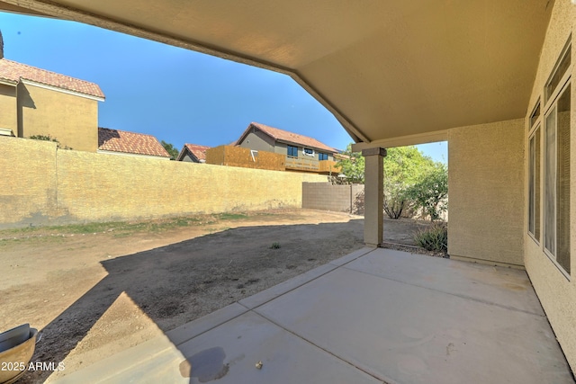 view of patio / terrace featuring a fenced backyard