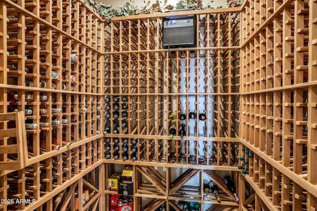 view of wine room