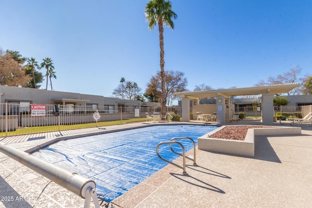 view of pool with a patio area