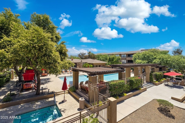 20100 N 78th Pl Unit 2193, Scottsdale, AZ 85255 - community pool with a patio area and a pergola