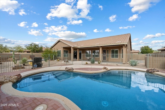 5005 E Baker Dr, Cave Creek, AZ 85331 - view of pool with a fenced in pool, fence, and a patio area