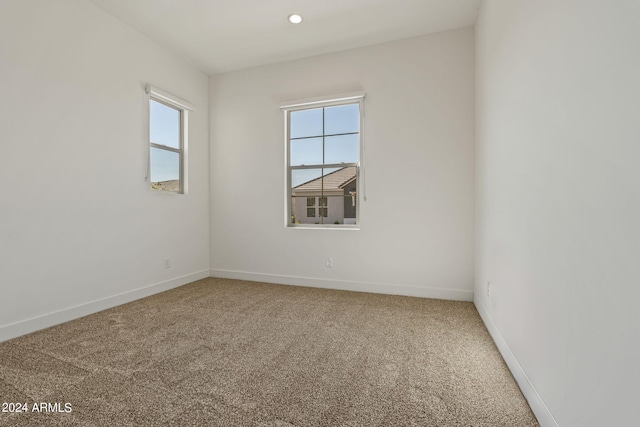 view of carpeted empty room