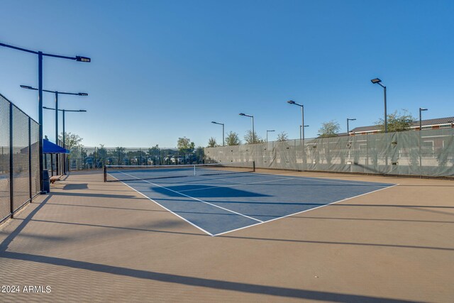 view of tennis court