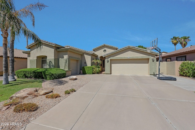 view of front of house featuring a garage