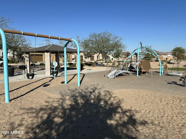 view of play area