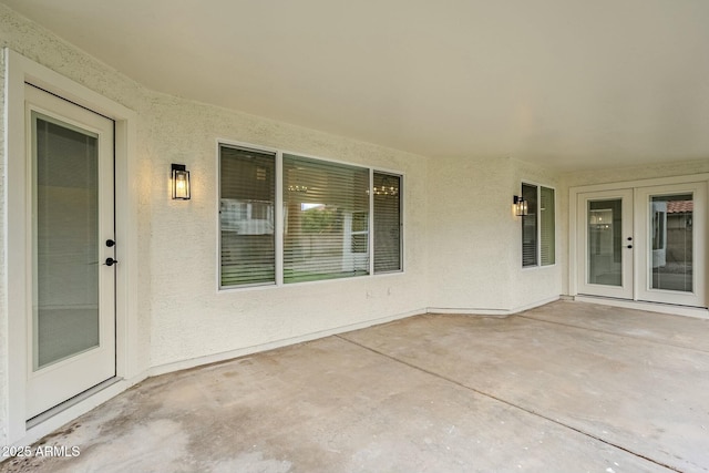 view of patio / terrace with french doors