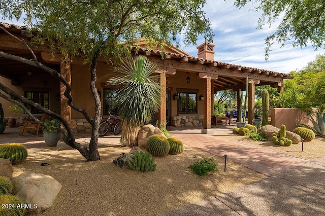 view of community featuring a patio