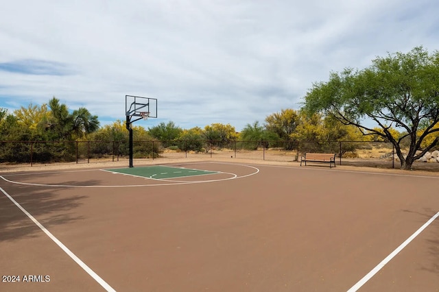 view of sport court