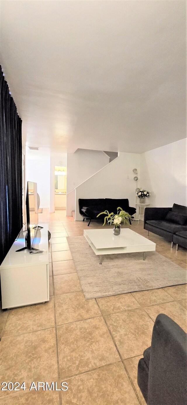 interior space featuring tile patterned floors