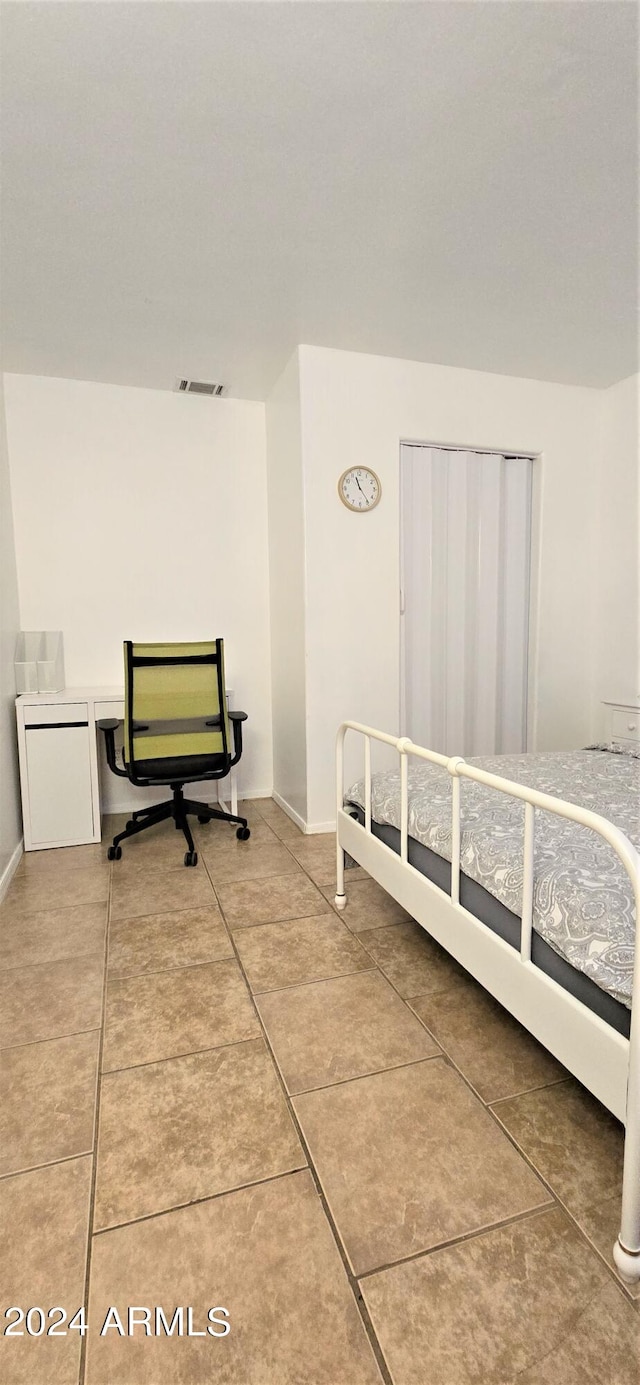 view of tiled bedroom