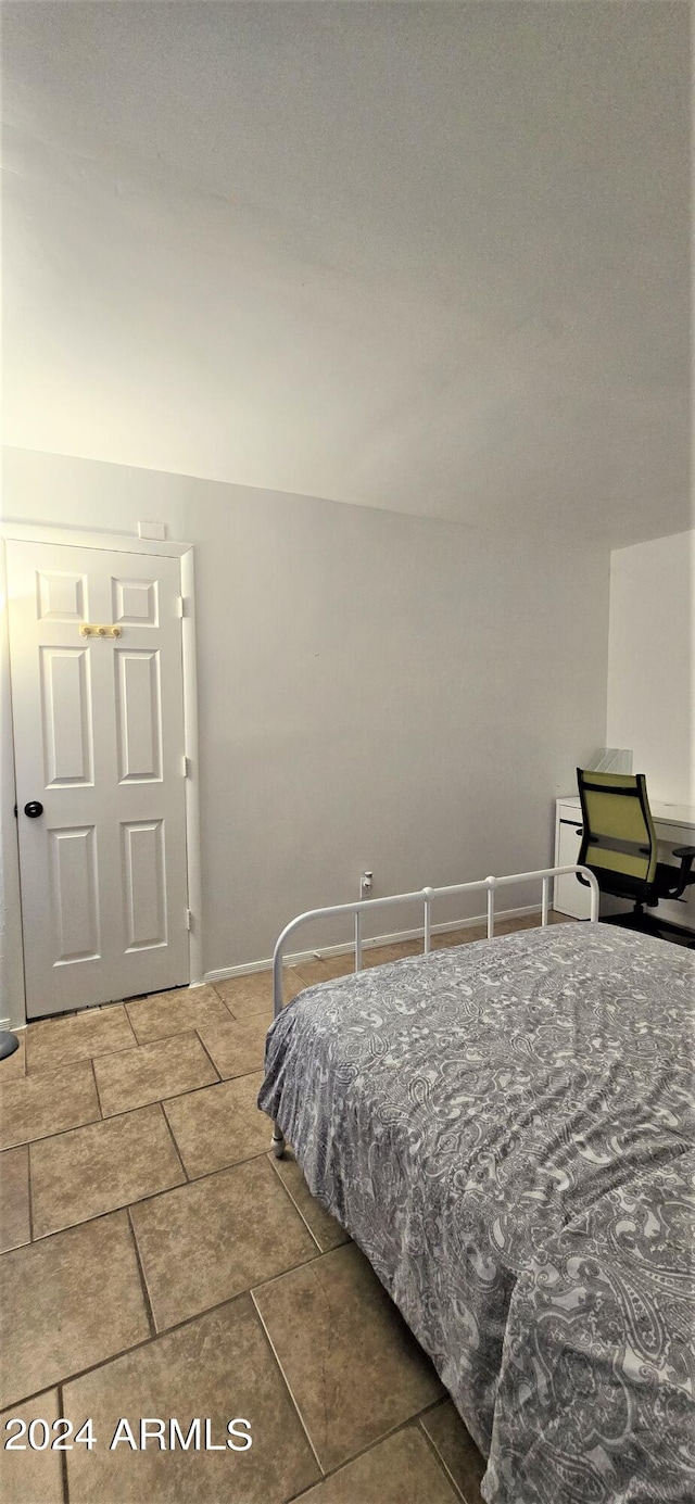 view of tiled bedroom