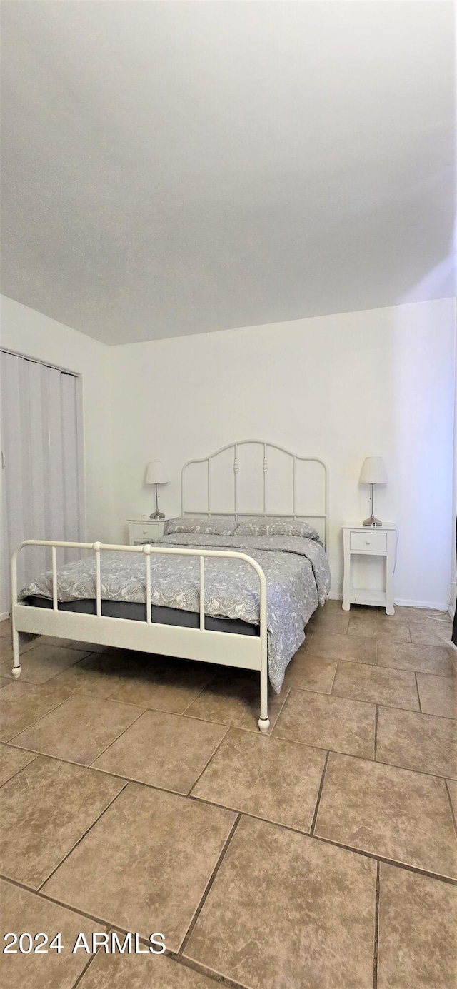 view of tiled bedroom