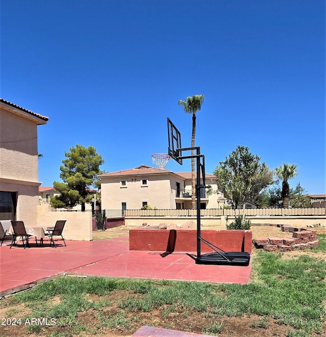 view of sport court