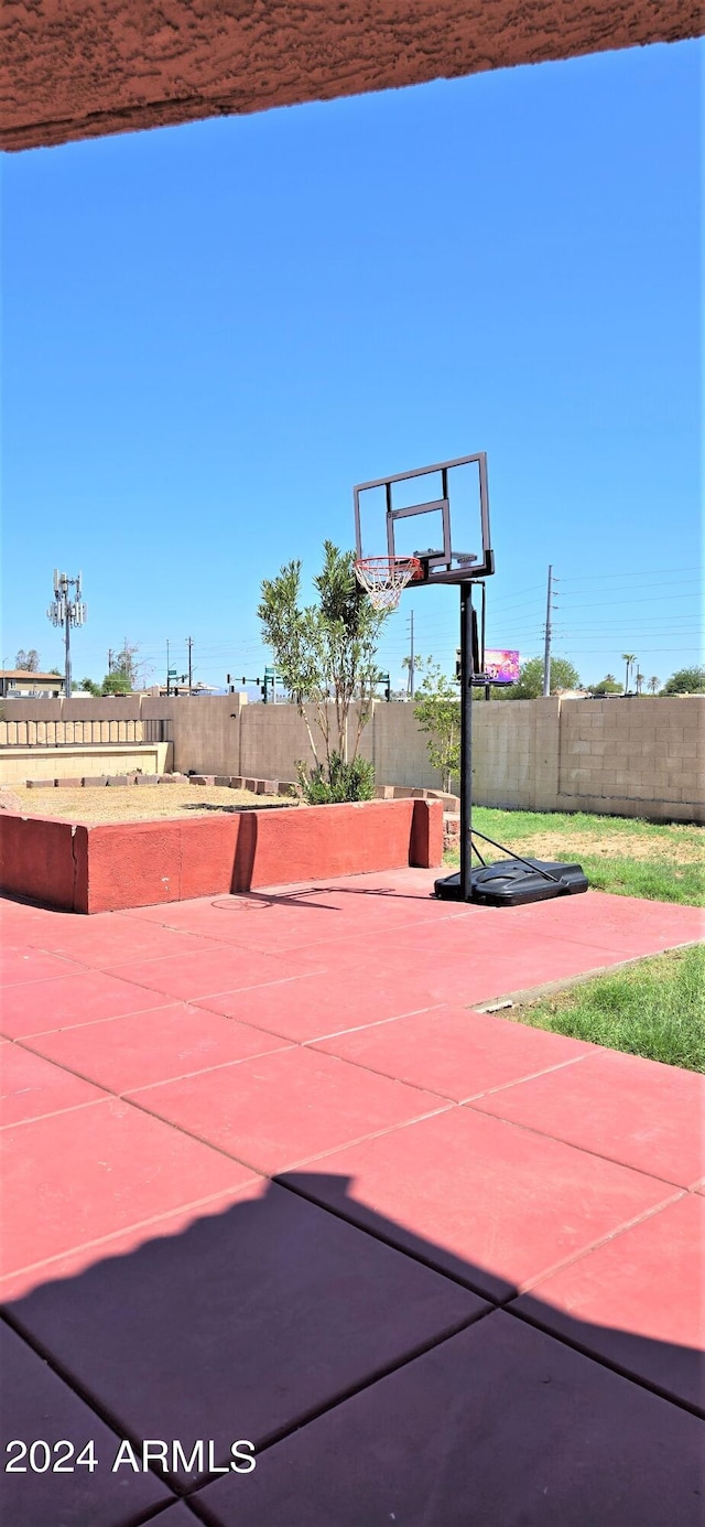 view of basketball court