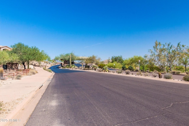 14806 E Crested Crown, Fountain Hills, AZ 85268 - view of asphalt road featuring curbs and sidewalks