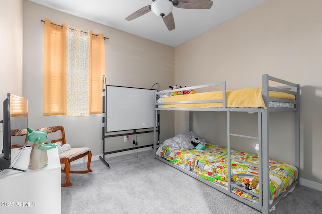 1463 W Pinkley Ave, Coolidge, AZ 85128 - carpeted bedroom with baseboards and a ceiling fan