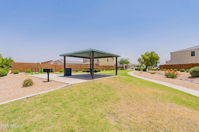 1463 W Pinkley Ave, Coolidge, AZ 85128 - view of yard with a gazebo and a carport