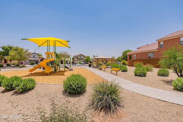 1463 W Pinkley Ave, Coolidge, AZ 85128 - community jungle gym with a gazebo and a residential view