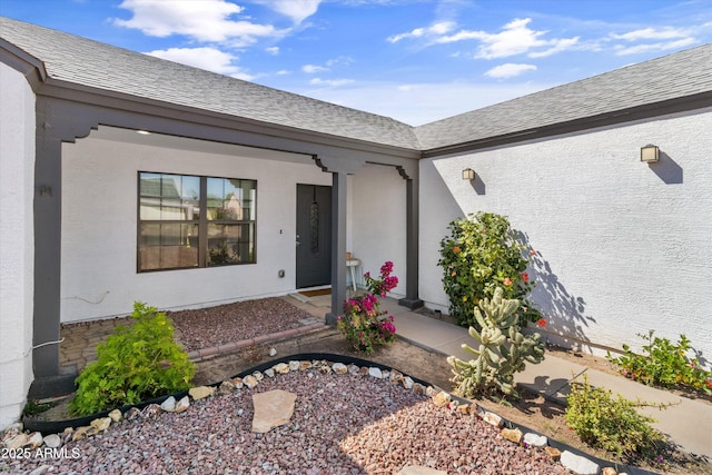 19039 N 47th Ave, Glendale, AZ 85308 - property entrance featuring a shingled roof and covered porch