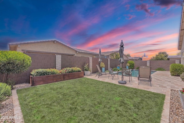 22927 E Via Del Oro, Queen Creek, AZ 85142 - view of yard with a patio area