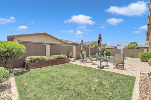22927 E Via Del Oro, Queen Creek, AZ 85142 - view of yard featuring a patio area