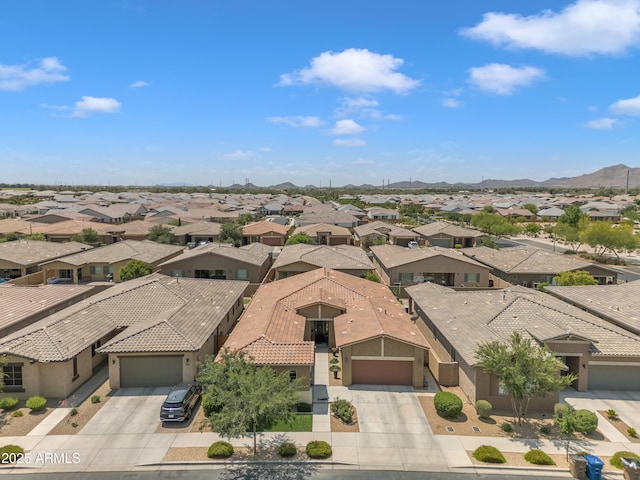 22927 E Via Del Oro, Queen Creek, AZ 85142 - aerial view of residential area with mountains