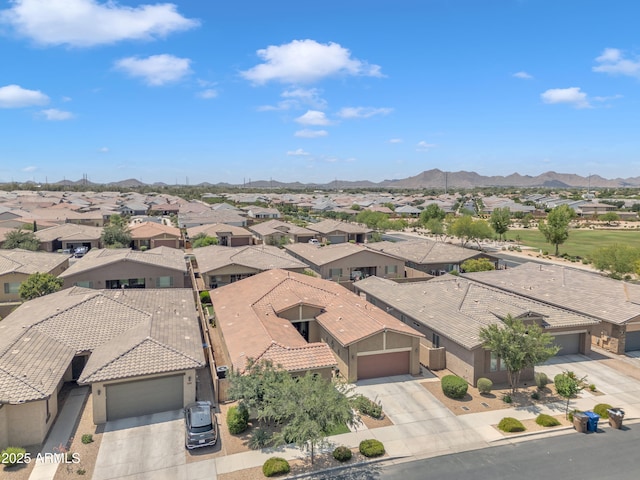 22927 E Via Del Oro, Queen Creek, AZ 85142 - aerial perspective of suburban area with a mountainous background