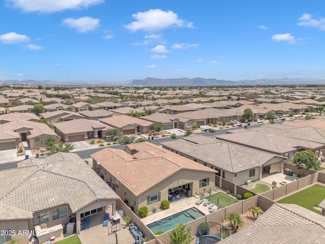 22927 E Via Del Oro, Queen Creek, AZ 85142 - aerial view of residential area with a mountainous background