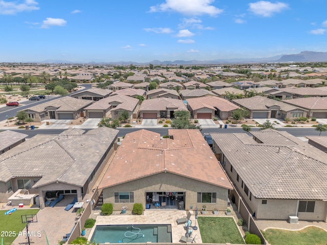22927 E Via Del Oro, Queen Creek, AZ 85142 - aerial view of residential area with a mountain backdrop