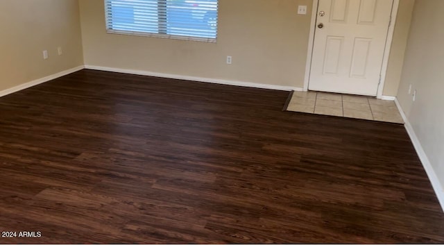 interior space featuring dark hardwood / wood-style flooring