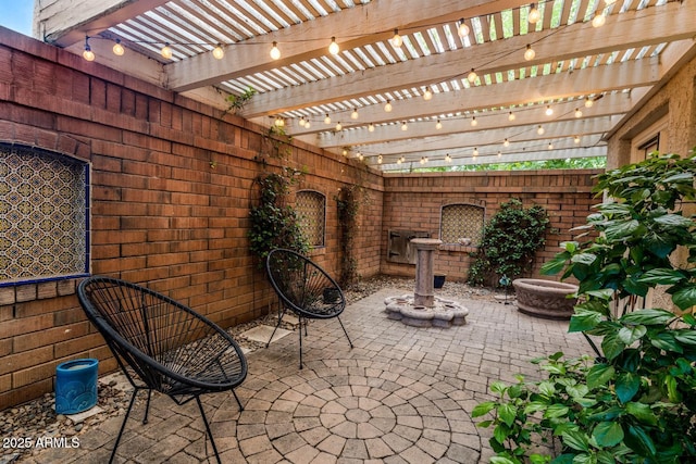 8219 S Pecan Grove Cir, Tempe, AZ 85284 - view of patio with a pergola