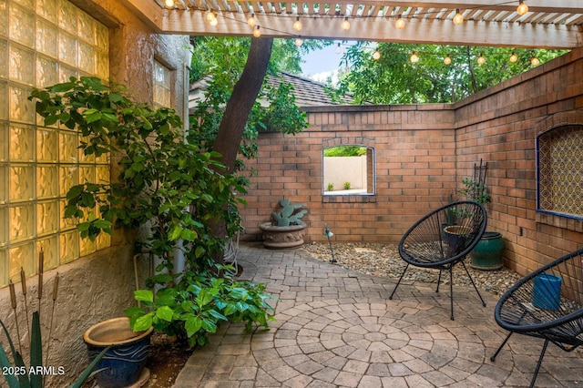 8219 S Pecan Grove Cir, Tempe, AZ 85284 - view of patio / terrace featuring a pergola