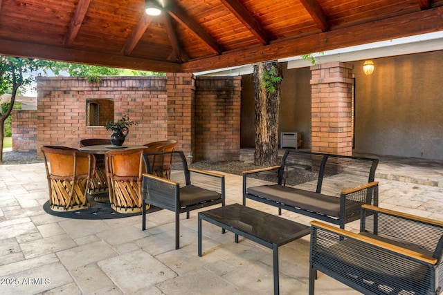 8219 S Pecan Grove Cir, Tempe, AZ 85284 - view of patio with a gazebo and outdoor dining space