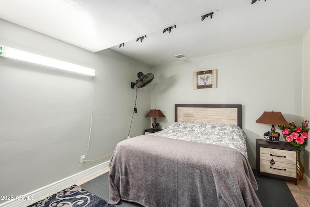 view of tiled bedroom