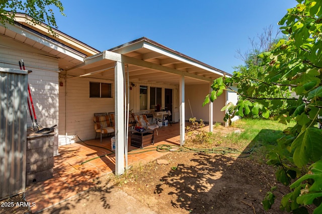 exterior space featuring a patio