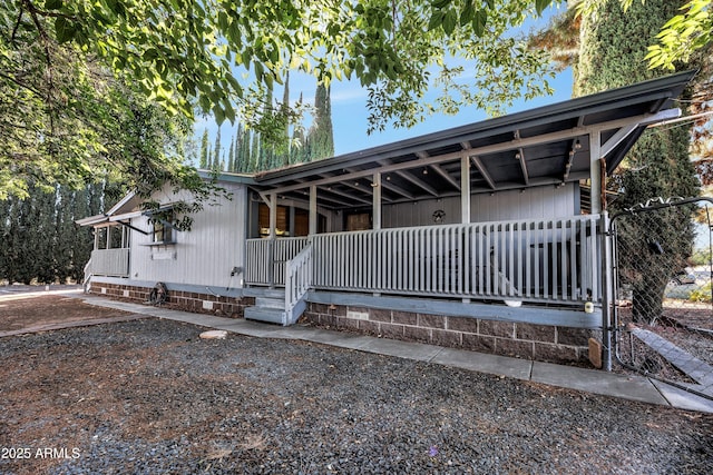 17124 E Fairway Dr, Mayer, AZ 86333 - view of front of house with crawl space and covered porch